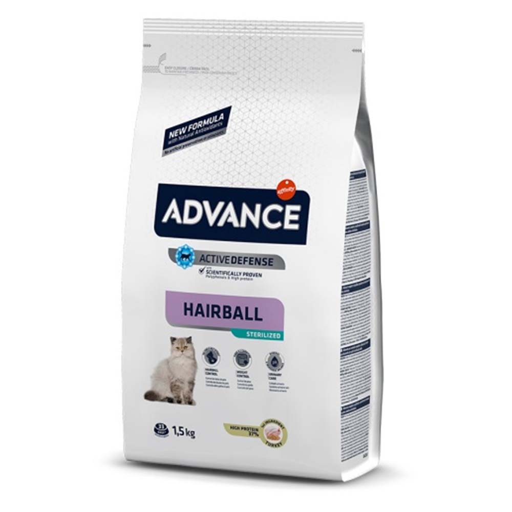 Advance Hairball Hindili Tüy Yumağı Önleyici Kısırlaştırılmış Kedi Maması 1,5kg