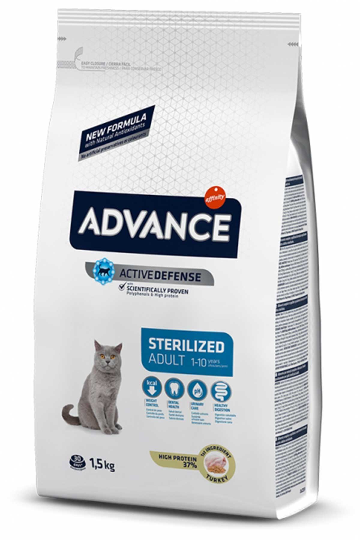 Advance Hindili Kısırlaştırılmış Kedi Maması 1,5kg