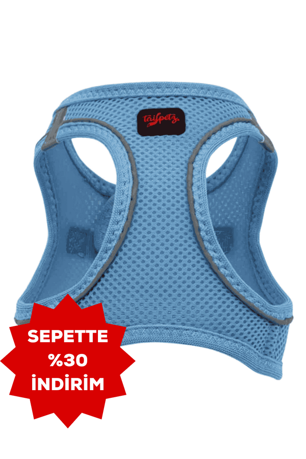 Tailpetz Air Mesh Harness Mavi Köpek Göğüs Tasması XS