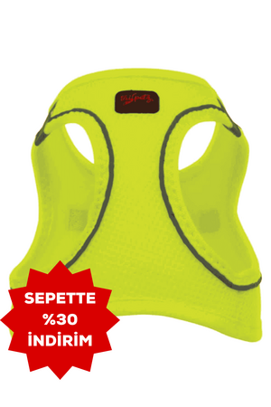 Tailpetz Air Mesh Harness Neon Lime Köpek Göğüs Tasması L - Thumbnail