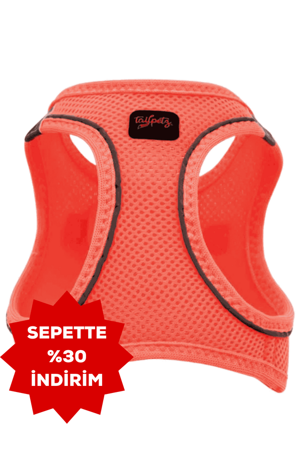 Tailpetz Air Mesh Harness Neon Pembe Köpek Göğüs Tasması 3XS