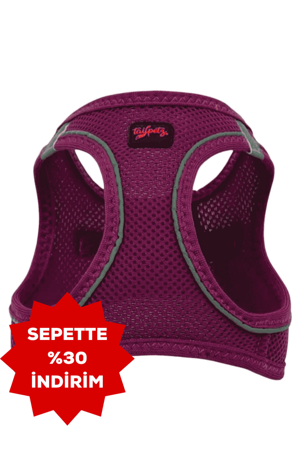 Tailpetz Air Mesh Harness Mor Köpek Göğüs Tasması S