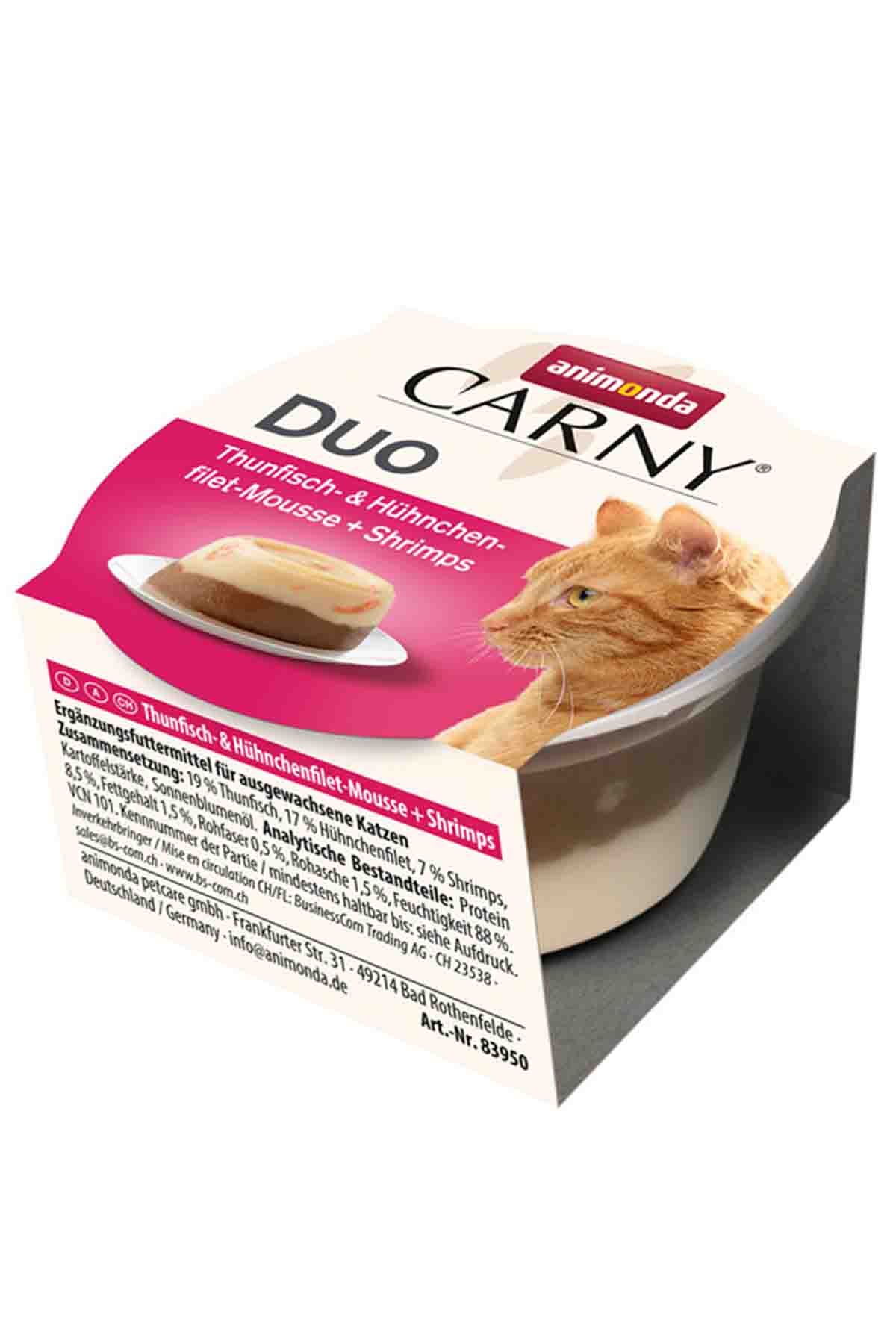 Animonda Carny Duo Ton Balığı ve Tavuklu Mousse Kedi Konservesi 70gr