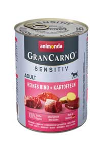 ANIMONDA - Animonda Gran Carno Sensitive Sığır Etli Ve Patatesli Yetişkin Köpek Konservesi 400 Gr