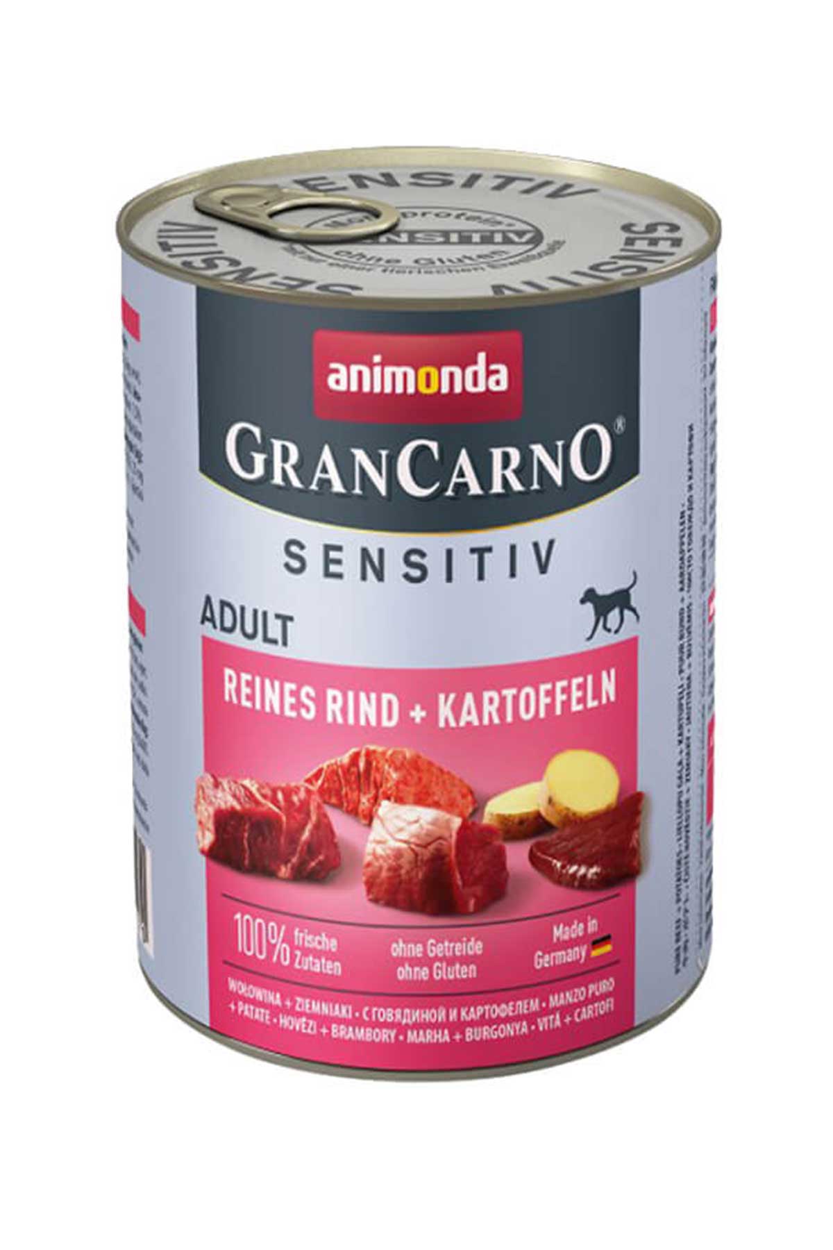 Animonda Gran Carno Sensitive Sığır Etli Ve Patatesli Yetişkin Köpek Konservesi 400gr