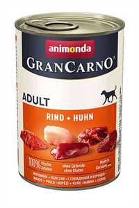 Animonda Gran Carno Sığır Etli ve Tavuklu Yetişkin Köpek Konservesi 400gr