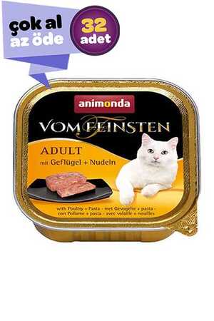 ANIMONDA - Animonda Kümes Hayvanı ve Makarnalı Kedi Konservesi 32x100gr (32li)