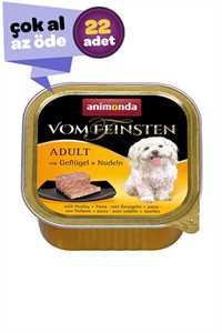 ANIMONDA - Animonda Kümes Hayvanı ve Makarnalı Yetişkin Köpek Konservesi 22x150gr (22li)