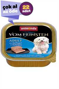 ANIMONDA - Animonda Kümes Hayvanı ve Morina Balıklı Yetişkin Köpek Konservesi 22x150gr (22li)