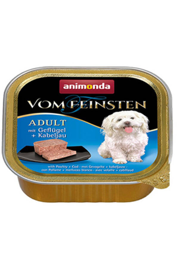 Animonda Kümes Hayvanı ve Morina Balıklı Yetişkin Köpek Konservesi 150gr