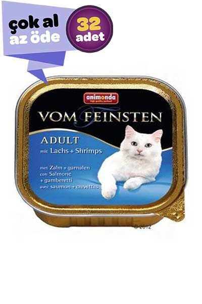 Animonda Somon ve Karidesli Yetişkin Kedi Konservesi 32x100gr.(32li)