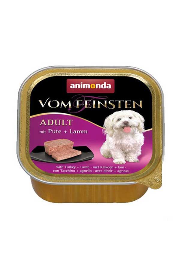 Animonda Vom Feinsten Hindili ve Kuzulu Yetişkin Köpek Konservesi 150gr