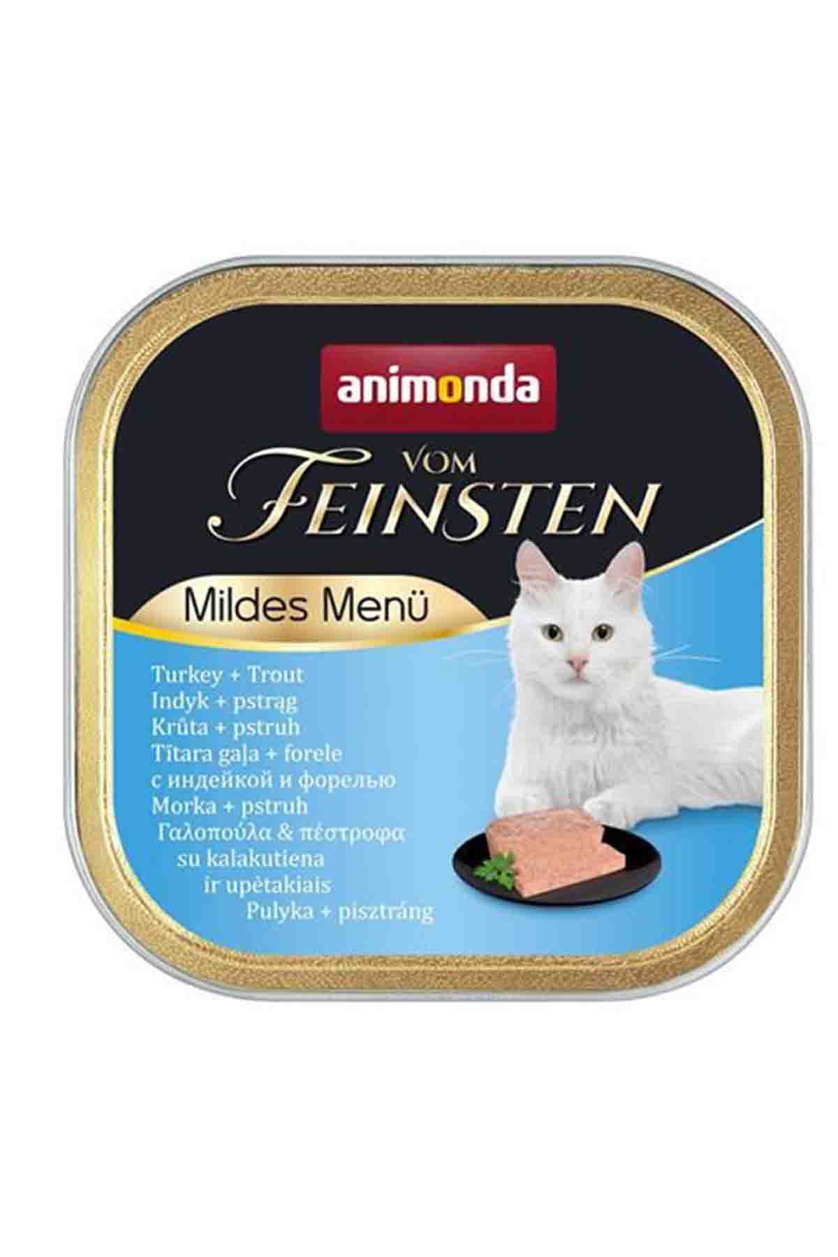 Animonda Mildes Hindili ve Alabalıklı Yetişkin Kedi Konservesi 100gr