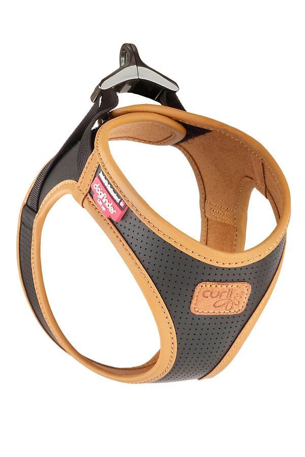 Curli Apple Leather Harness Black XS