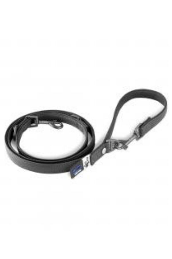 Curli Apple Leather Leash Black S