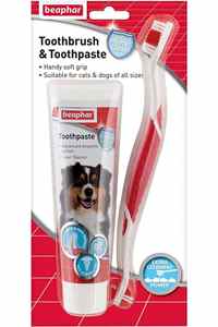 BEAPHAR - Beaphar Köpekler için Diş Fırçası ve Diş Macunu Seti