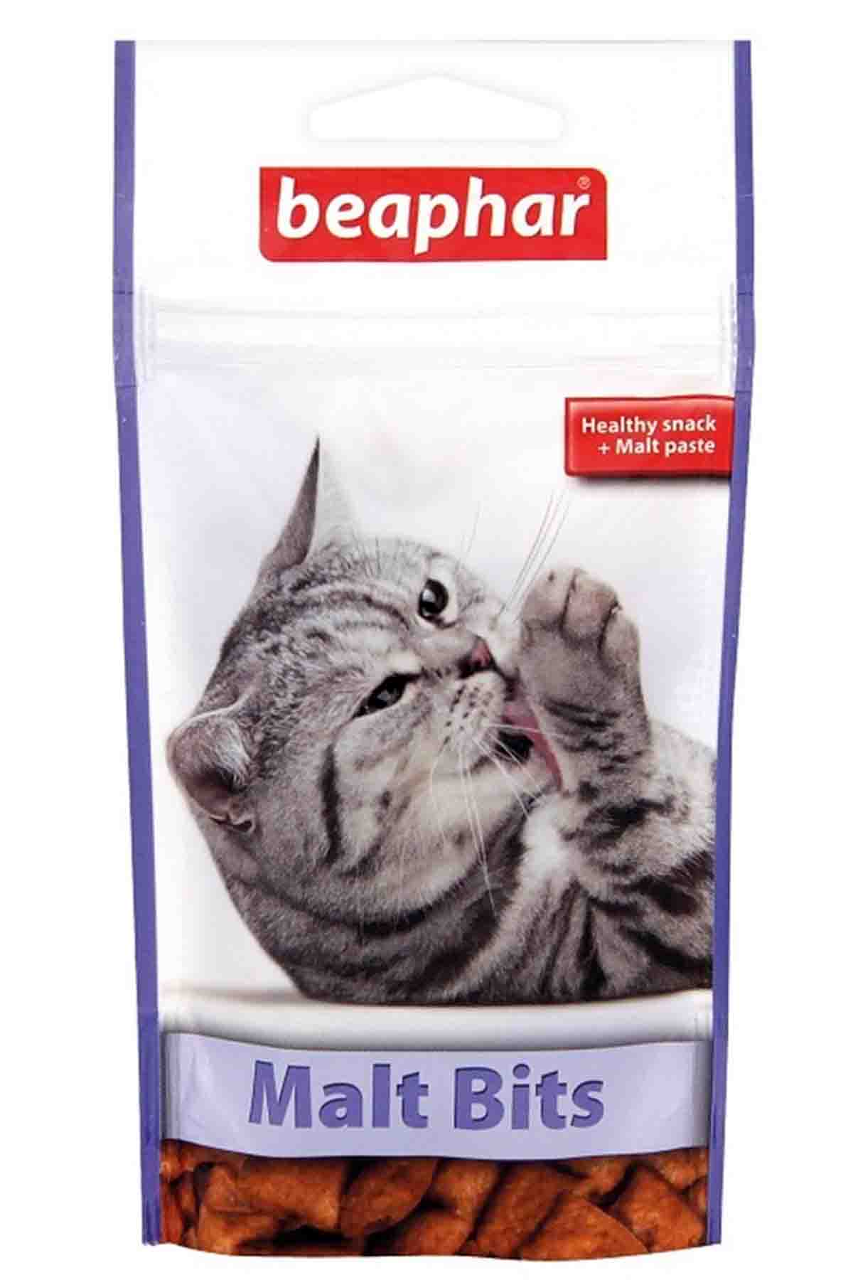 Beaphar Malt Bits Tüy Yumağı Kontrolü Kedi Ödülü 35gr