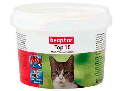 BEAPHAR - Beaphar Top 10 Kediler İçin MultiVitamin Tablet 180 Adet