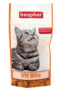 BEAPHAR - Beaphar Vit Bits Vitamin Macunlu Kedi Ödülü 35gr