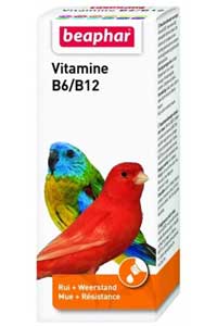 BEAPHAR - Beaphar Vitamine B6/B12 Tüy Sağlığı Kuş Vitamini 50 ML