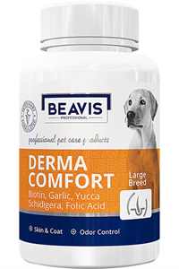 BEAVIS - Beavis Derma Comfort Büyük Irk Köpekler İçin Biotin ve Probiyotik Katkılı Sarımsaklı Bira Mayası Destekli 75gr 150 Tablet