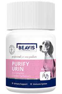 BEAVIS - Beavis Purify Urin Köpekler İçin İdrar Yolu Sağlığı Düzenleyici Tablet C Vitamin Complex 12gr 40 Tablet