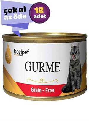 BESTPET - Best Pet Gurme Tahılsız Jöleli Kuzu Etli Yetişkin Kedi Konservesi 12x100gr (12li)