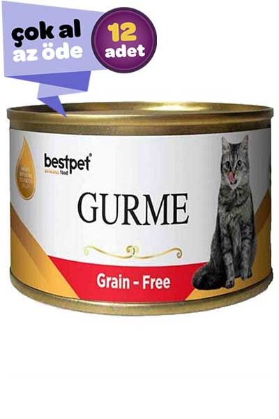 Best Pet Gurme Tahılsız Jöleli Kuzu Etli Yetişkin Kedi Konservesi 12x100gr (12li)