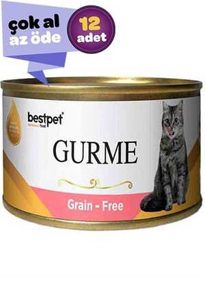 BESTPET - Best Pet Gurme Jöleli Tahılsız Somonlu Kısırlaştırılmış Kedi Konservesi 12x100gr (12li)