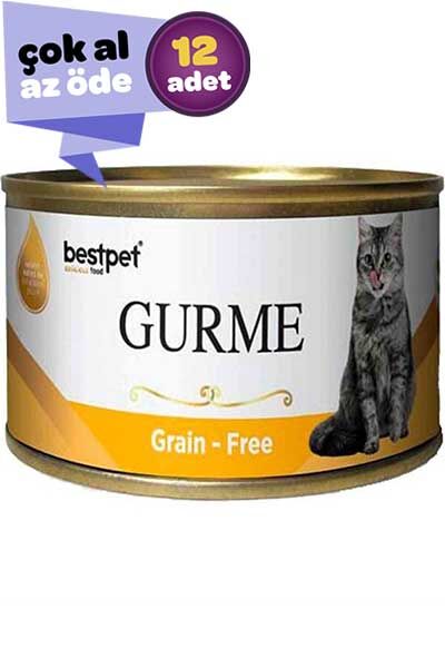 Best Pet Gurme Tahılsız Jöleli Tavuklu Yetişkin Kedi Konservesi 12x100gr (12li)