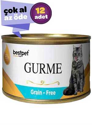 BESTPET - Best Pet Gurme Tahılsız Jöleli Tuna Balıklı Yetişkin Kedi Konservesi 12x100gr (12li)