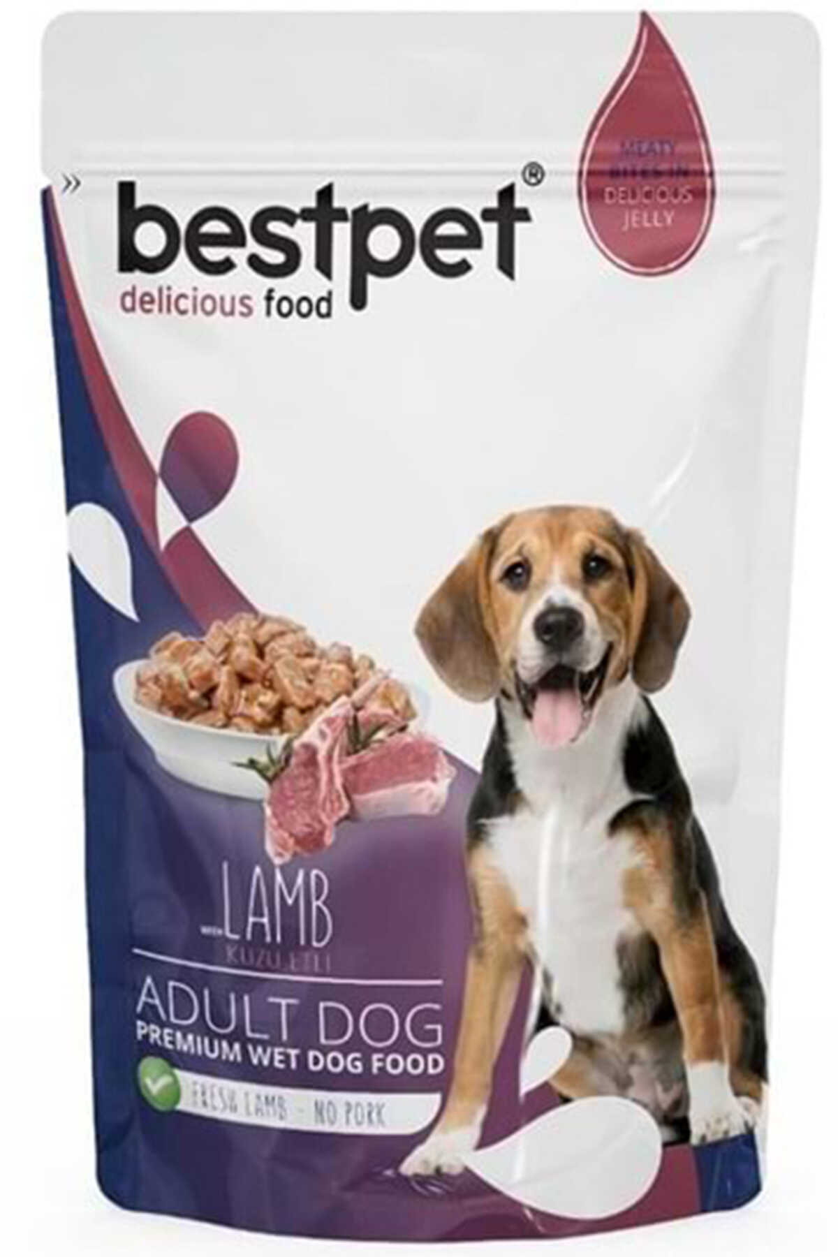 Bestpet Kuzu Etli Yetişkin Köpek Konservesi 100gr