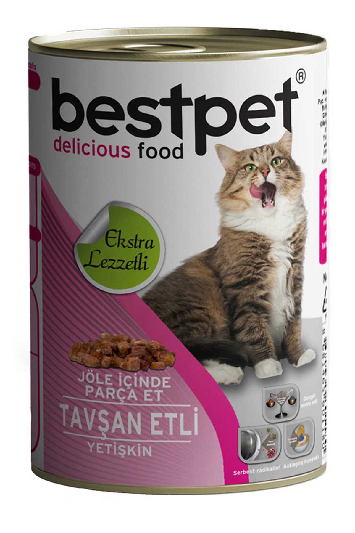 Bestpet Tavşan Etli Yetişkin Kedi Konservesi 415gr