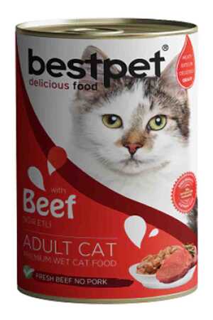 BESTPET - Bestpet Sığır Etli Yetişkin Kedi Konservesi 400gr