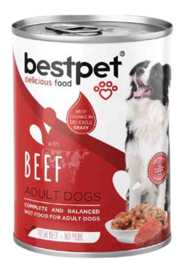 Bestpet Dana Etli Yetişkin Köpek Konservesi 400gr