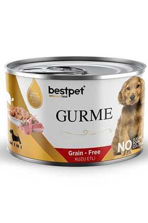 BESTPET - Bestpet Gurme Junior Puppy Kuzulu Parça Etli Yavru Köpek Konservesi 200gr