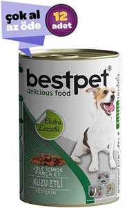 BESTPET - Bestpet Kuzu Etli Yetişkin Köpek Konservesi 12x415gr (12li)