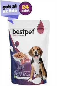 BESTPET - Bestpet Kuzu Etli Yetişkin Köpek Konservesi 24x100gr (24lü)