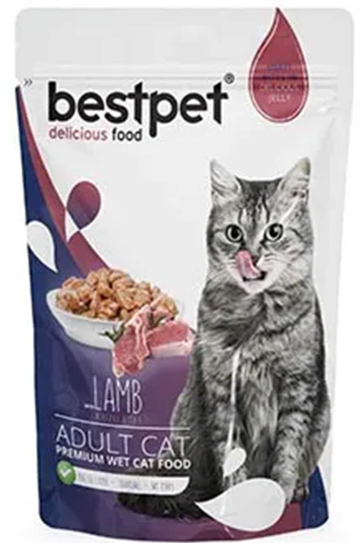 Bestpet Kuzu Etli Kedi Konservesi 85gr