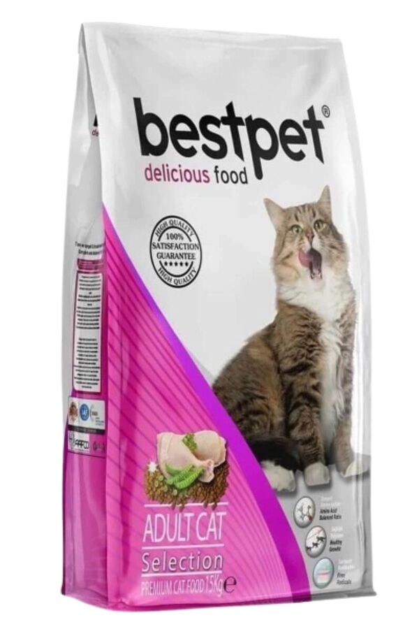 BestPet Selection Tavuklu Yetişkin Kedi Maması 15kg