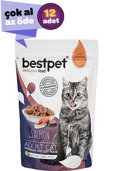 Bestpet Somonlu Kedi Konservesi 12x85gr (12li)