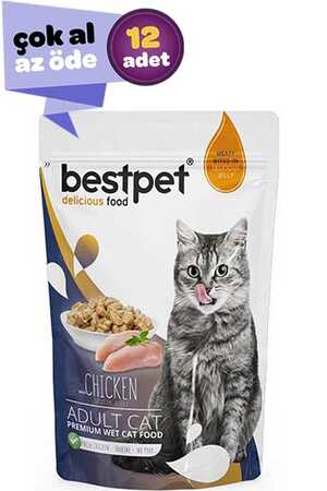 BESTPET - Bestpet Tavuklu Kedi Konservesi 12x85gr (12li)
