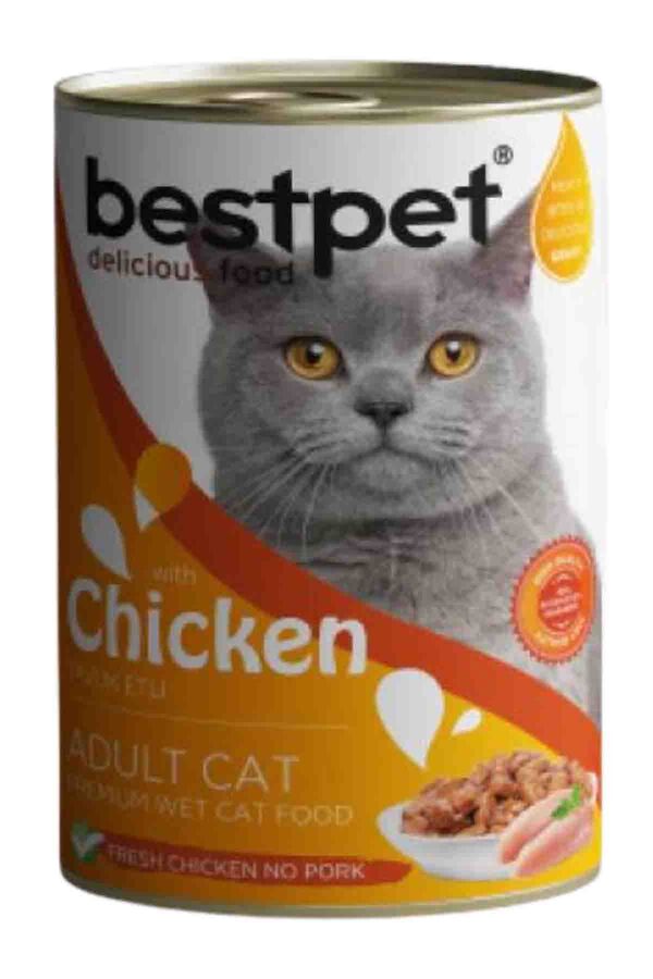 Bestpet Tavuklu Yetişkin Kedi Konservesi 400gr