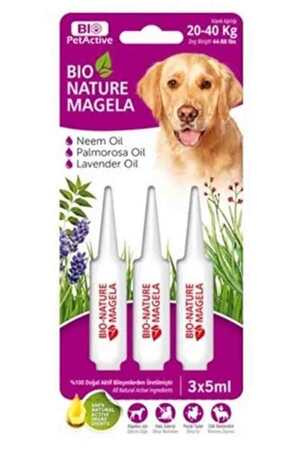 Bio PetActive Bio Nature Köpek Tüy ve Deri Bakım Damlası 5ml-20-40kg-Mor - Thumbnail