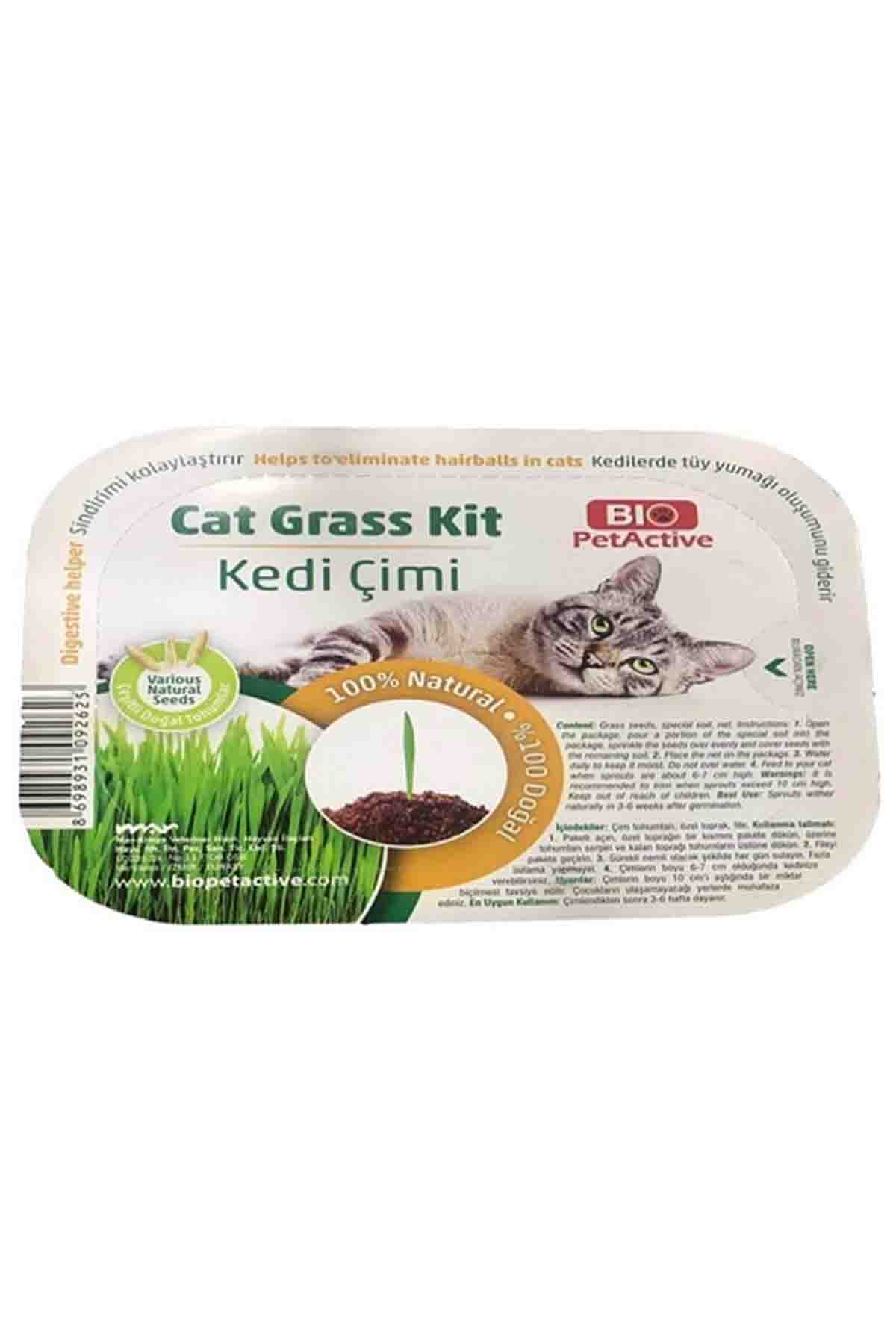 Bio PetActive Grass Kit Naturel Kedi Çimi