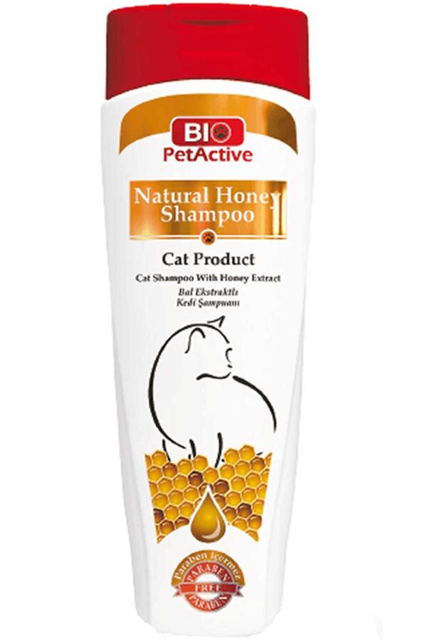 Bio PetActive Natural Bal ve Buğday Özlü Kedi Şampuanı 400ml
