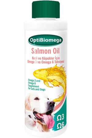 BIO PETACTIVE - Bio Pet Active Optibiomega Kedi ve Köpekler İçin Omega 3 & 6 Besin Somon Yağı Takviyesi 250 ml