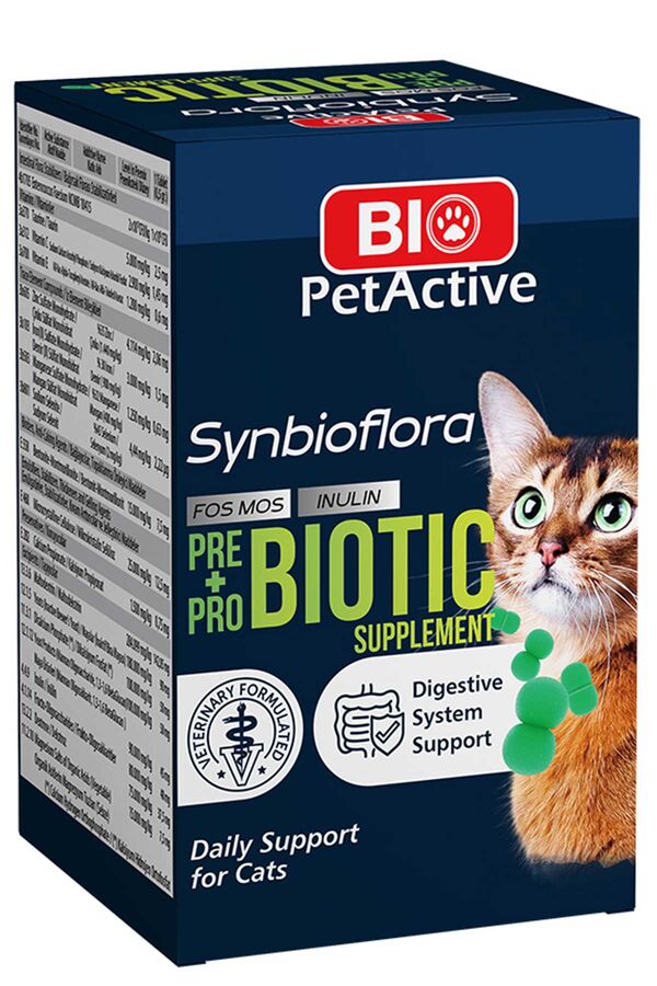 Bio PetActive Synbioflora Probiyotik Kedi Tableti 30gr