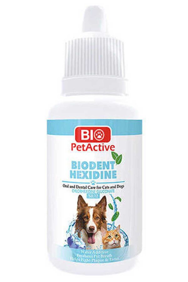 Bio PetActive Biodent Hexidine Kedi ve Köpek Ağız ve Diş Bakım Solüsyonu 50ml