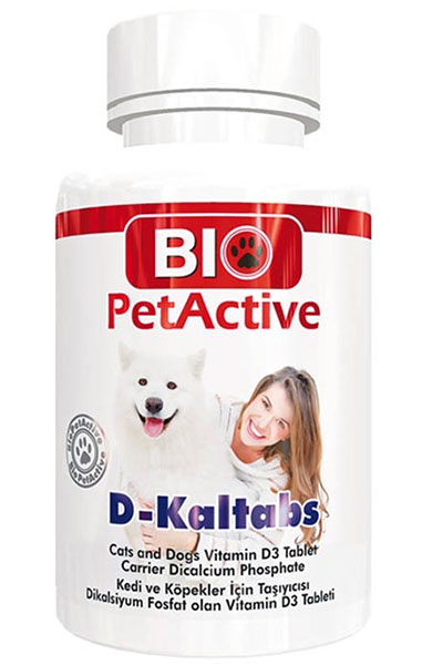 Bio PetActive Köpekler için Kalsiyum ve D Vitamini 84 Tablet